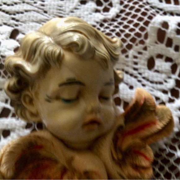 Cherub angel vintage ornament - Picture 3 of 7